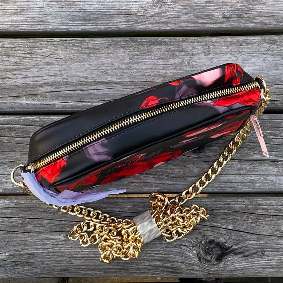 Victoria's Secret Bold Floral Chain Strap Crossbody Bag - Picture 6 of 16